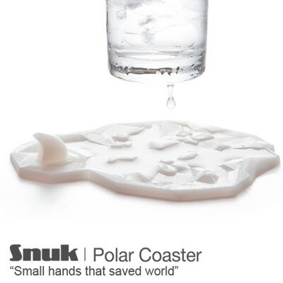 コースター（予算3000円以内） 【Snuk】Polar coaster ポーラーコースター シリコン おもしろ雑貨 おもしろグッズ 輸入雑貨 プレゼント ギフト