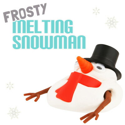 楽天スマイルライフギフト -シンシア-Melting Snow Man メルティングスノーマン 雪だるま クリスマス プレゼント 雪 スノー ギフト スノーマン かわいい おしゃれ シリコン 粘土 置物 オブジェ グッズ 男性 女性 ギフト