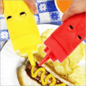【KIKKERLANDキッカーランド】Max&Morris Ketchup &Mustardマックス&モリス ケチャップ&マスタード 調味料容器 腕時計とおもしろ雑貨のシンシア プレゼント 【あす楽対応可】