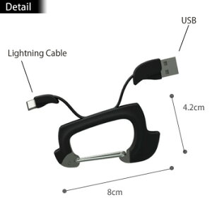 【予約販売】【NOMAD】NomadClip/ノマドクリップiPhoneiPadLightningUSBケーブルApple社公認データ転送カラビナ腕時計とおもしろ雑貨のシンシア【P27Mar15】