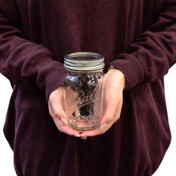 【ポイント10倍】 Ball Mason Jar ボール メイソンジャー Regular mouth 16oz clearレギュラーマウス16ozクリアー 480ml 輸入雑貨 フタ付き ボトル ガラス製 おしゃれ かわいい Ball社 おもしろ雑貨 プレゼント 【あす楽対応可】