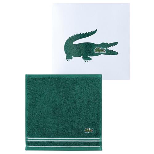 ラコステ Lナシオナル タオルハンカチ(グリーン/23×23cm)<700>挨拶回り 粗品 景品 ハンカチ ブランド 新生活 プレゼント 送別 退職 お礼 感謝 御礼 挨拶 引っ越し おしゃれ※熨斗、包装は不可※