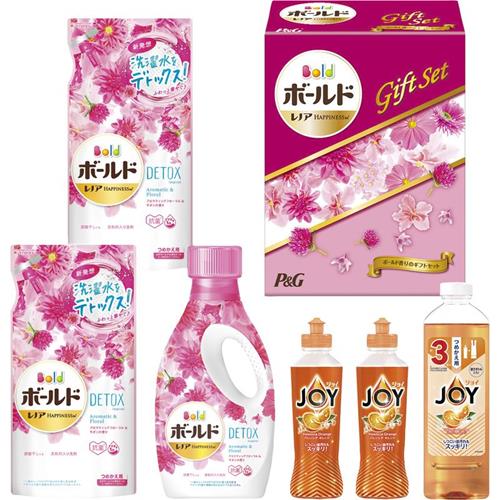 P＆G ボールド香りのギフトセット＜3000＞★ボールドジェルアロマティックフローラル＆サボンの香り本体と詰替え、ジョイコンパクトオレンジ本体と詰替えの詰め合わせギフトセット★【 洗濯洗剤 ギフト 内祝い 快気祝い 日用品 誕生日 プレゼント お返し お礼 挨拶 】