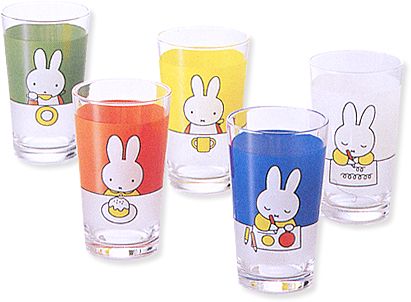 5%OFFミッフィー グラス5客セット（テーブル）