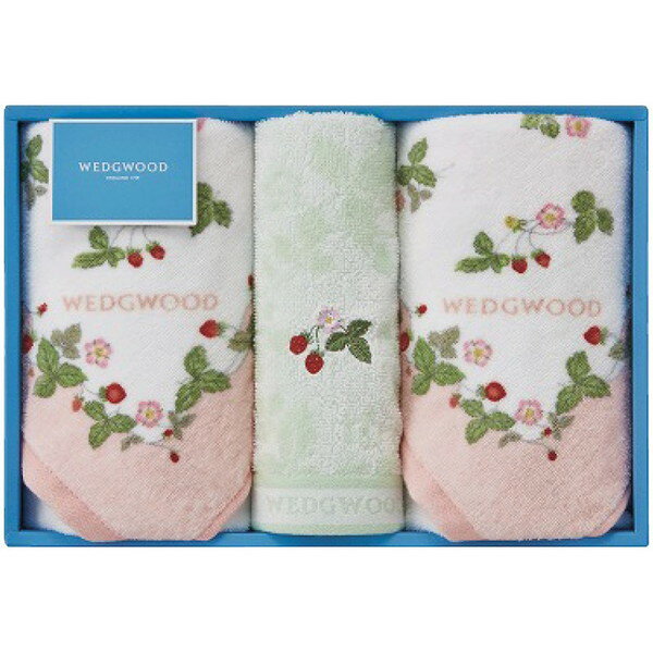 ウェッジウッド ワイルドストロベリー フェイスタオル2P＆ウォッシュタオル(ピンク)＜2500＞ギフト プレゼント 出産祝い 内祝い 結婚祝い 出産内祝い 快気祝い お返し お祝い 結婚内祝い 快気内祝い 贈り物 引き出物 仏事 香典返し 満中陰志 粗供養