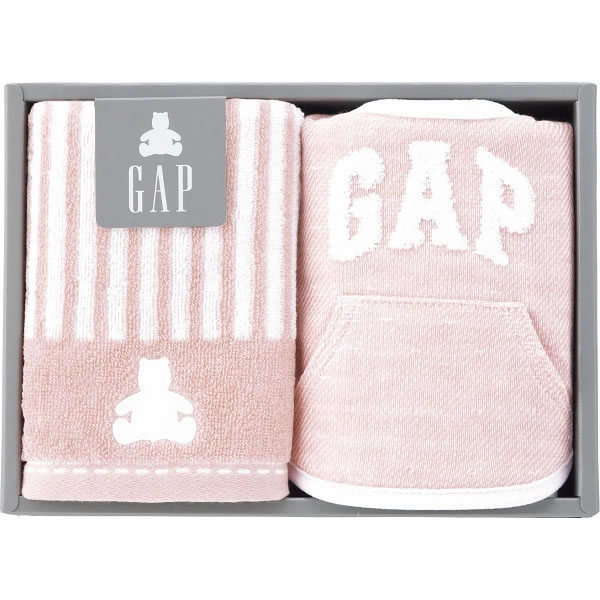 baby GAP ウォッシュタオル＆スタイ(ピンク)＜1500＞出産祝い 結婚祝い ギフト お祝い 手土産 お土産 プレゼント 誕生日 贈答品 1000円台★GAPとはクリーンで自信に満ち溢れ、快適かつ身近であり、クラシックモダンなブランドです