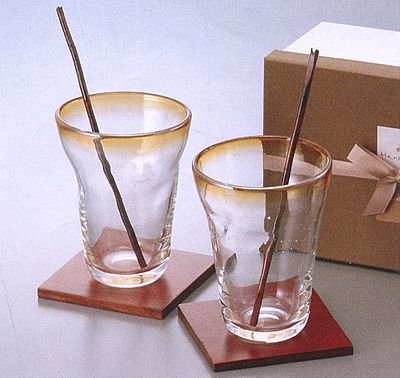 花御堂＜ウッディスタイル＞ペアグラス