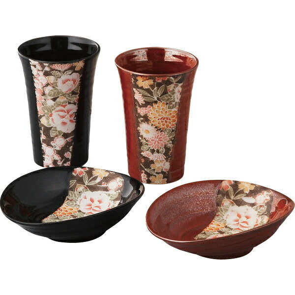 乐天商城 - 加賀友禅 二人の晩酌セット＜3000＞母の日 和食器 出産祝い ギフト 内祝い 結婚祝い 結婚内祝い 出産内祝い 快気祝い 誕生日 プレゼント 結婚式 引き出物 長寿 セット 周年祝い 自宅用 自宅使い