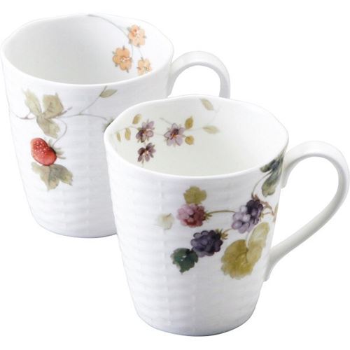 ナルミ ルーシーガーデン ペアマグ＜3500＞出産祝い ギフト 内祝い 結婚祝い 出産内祝い 快気祝い 誕生日 プレゼント 結婚式 引き出物 結婚内祝い 食器 ペアマグカップ おしゃれ カップル 周年祝い 自宅用 自宅使い