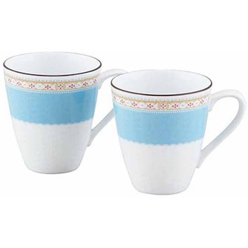ノリタケ ハミングブルー マグペアセット＜3500＞おしゃれ カップル 結婚祝い 洋食器 結婚内祝い 新築祝い ノリタケ 出産祝い ギフト 内祝い 結婚祝い 出産内祝い 快気祝い 誕生日 プレゼント 結婚式 引き出物 周年祝い 自宅用 自宅使い