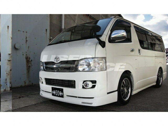 【メーカー名】HEARTS/ハーツ【適合車種】トヨタ　ハイエース【年式/型式】1型 2型/200系/　標準 ナロー【商品名】エアロ3点フルキット フロントハーフスポイラー/サイドステップ/リアバンパースポイラー【セット内容】-【塗装/未塗装】未塗装【カラー】-【素材】FRP【特記事項】リフレクター・デイライト別売りです。【　注意　】こちらの商品は個人宅へのお届けは出来かねます。配送先は法人ご住所(固定電話のみ)を配送先入力欄よりご指定ください。【定価】112860円【納期】納期はメーカーの在庫や生産状況によって異なりますのでトラブル防止の為、必ず事前にお問い合わせ下さい。【送料/配送】■この商品の基本送料(本州、四国、九州)は【 別途見積もり 】となります。■北海道送料は【 別途見積もり 】となります。(※北海道送料が掛る場合、会計時に自動計算されませんのでご注意ください。)※沖縄県/離島は別途お見積りさせて頂きますので、ご注文前に必ず送料の確認をお願いします。