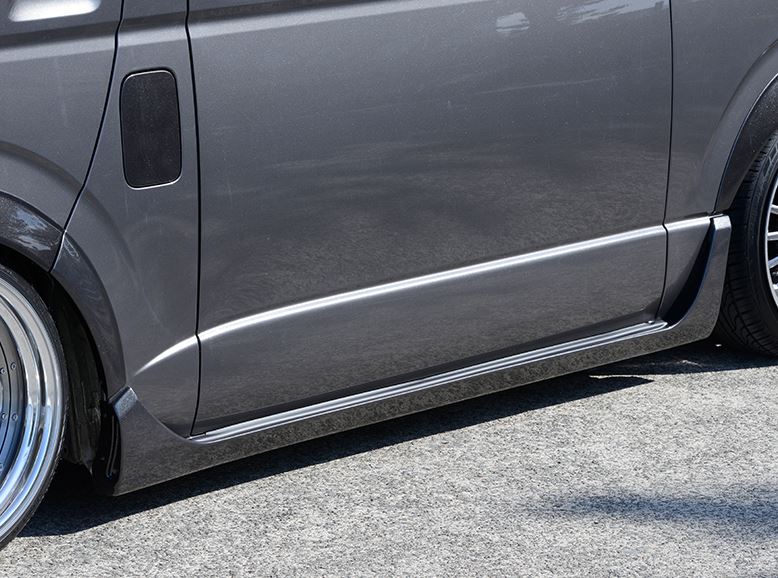 シーアールエス ハイエース レジアスエース 200系 PROGRESSII　サイドステップ プログレス2 FRP製 未塗装 es-1009・es-1009-4 CRS ESSEX エセックス W