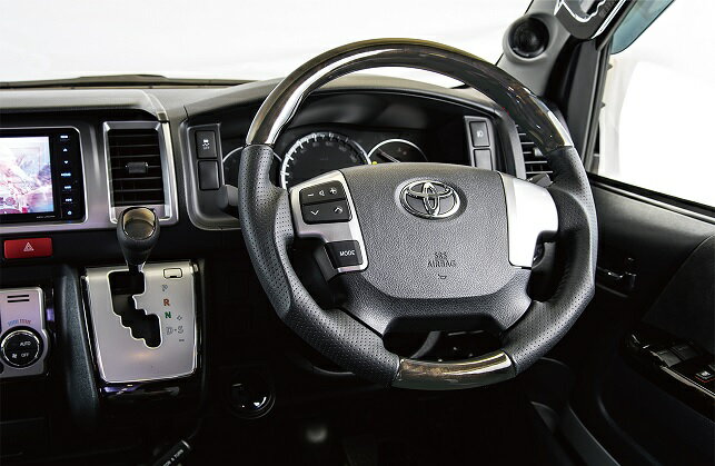 ジェイクラブ ハイエース 200系 1型 2型 3型 マホガニー ガングリップ ステアリング 1型〜3型 j-club LEGANCE レガンス