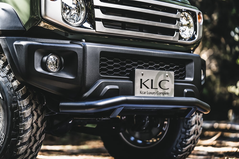 ケイエルシー ジムニー シエラ JB74W フロントスキッドバー74 ステンレス製 KLC Heritage Preferences ヘリテージ プレファレンス