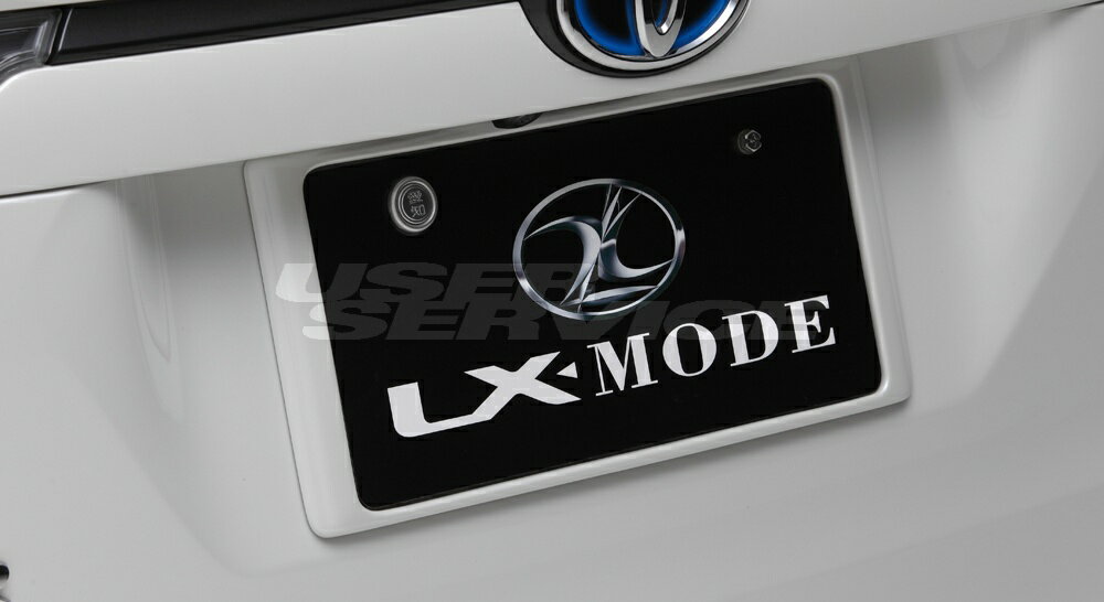 LXモード ハリアーハイブリッド AVU65 前期 LXカラードリアライセンスフレーム 塗装済 LX-MODE 配送先..