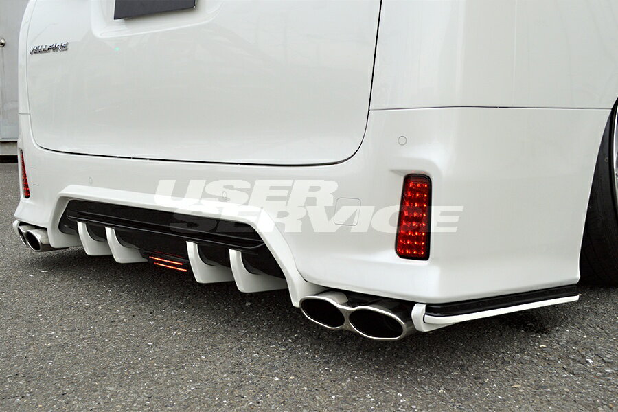 AVANZARE アヴァンツァーレ ヴェルファイア 30系 GGH AGH AYH 30 35W 後期 リアサイドスポイラーセット Ver.2 ADESSO アデッソ