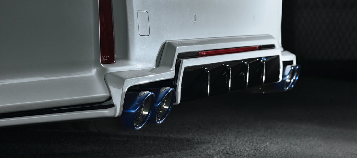 アドミレイション ヴェルファイア 30系 後期 エグゼクティブ マフラー チタンHYBRIDテール(テールスラ..