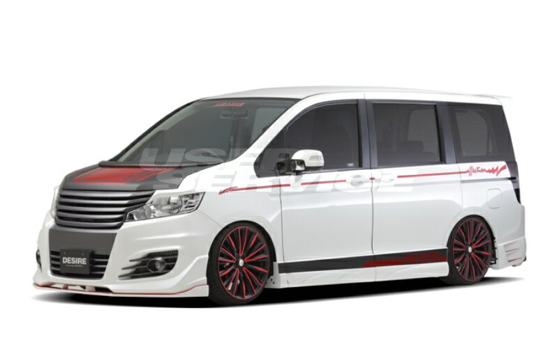 アフェクション ステップワゴンスパーダ RK1 RK2 RK5 RK6 前期 後期 フロントバンパースポイラー タイプB 未塗装 品番：AE-RKD-F002 AFFECTION DESIRE デザイア