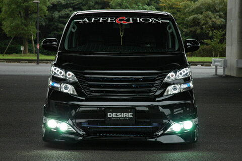 アフェクション ヴェルファイア 20系 ANH GGH20 25 前期 フロントハーフスポイラー タイプB 未塗装 AE-20VE-F001B AFFECTION DESIRE HALF MODEL デザイア