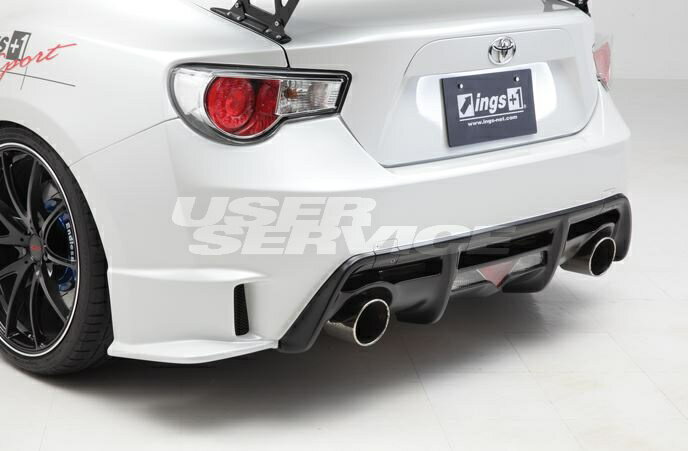 イングス BRZ ZC6 後期 リアバンパー FRP（黒ゲル） 未塗装 ings N-SPEC エヌスペック