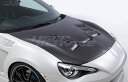イングス BRZ ZC6 後期 エアロボンネット カーボン(綾織/クリアゲル) ings N-SPEC エヌスペック