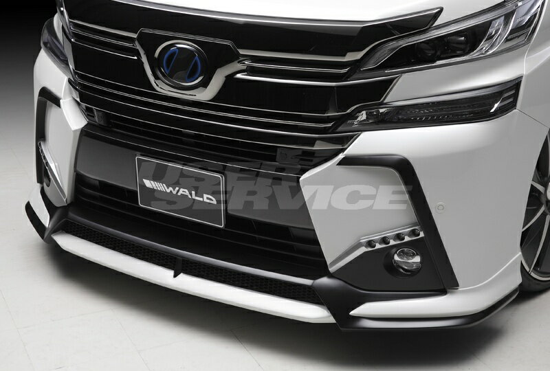 ヴァルド ヴェルファイア 30系 AGH GGH3#W AYH30W フロントハーフスポイラー FRP 未塗装 WALD SPORTS L..