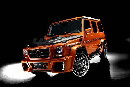 ヴァルド W463 G55 AMG 550 500 350 フロントバンパースポイラー FRP 未塗装 WALD Sports Line Black Bison スポーツライン ブラックバイソン