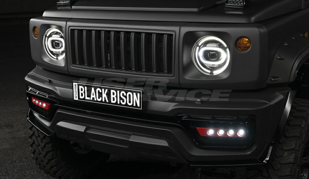 ヴァルド ジムニー シエラ 3BA-JB74W ジャパメリカーナグリル FRP製 未塗装 WALD SPORTS LINE BLACK BISON EDITION スポーツラインブラックエディション