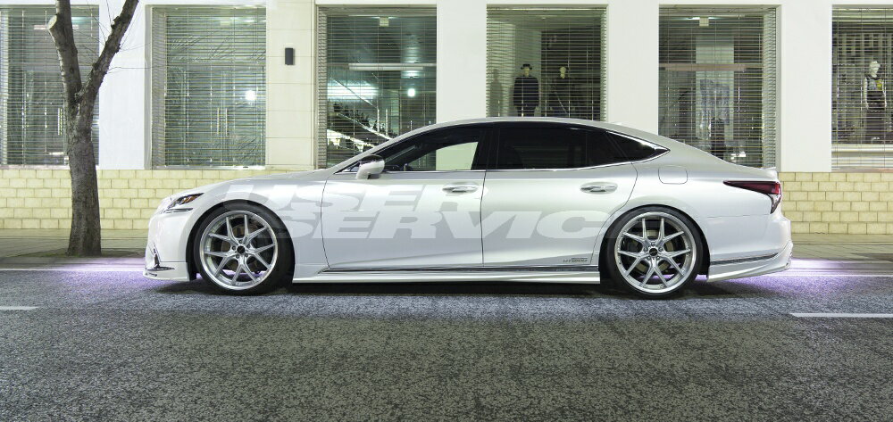 ヴァルド LS500h ハイブリッド GVF5#/VXFA5 サイドステップ ABS製 未塗装 WALD EXECUTIVE LINE エグゼクティブライン