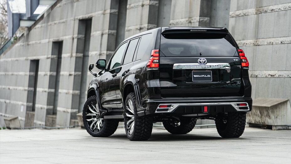 乐天商城 - ヴァルド プラド　ランクル GDJ150系W TRJ150W 後期 リアスカート ABS製 未塗装 WALD SPORTS LINE スポーツライン