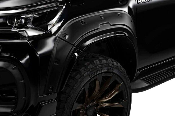 Over Fender - ヴァルド ハイラックス GUN125 後期 オーバーフェンダー FRP製 未塗装 WALD SPORTS LINE BLACK BISON EDITION スポーツラインブラックエディション