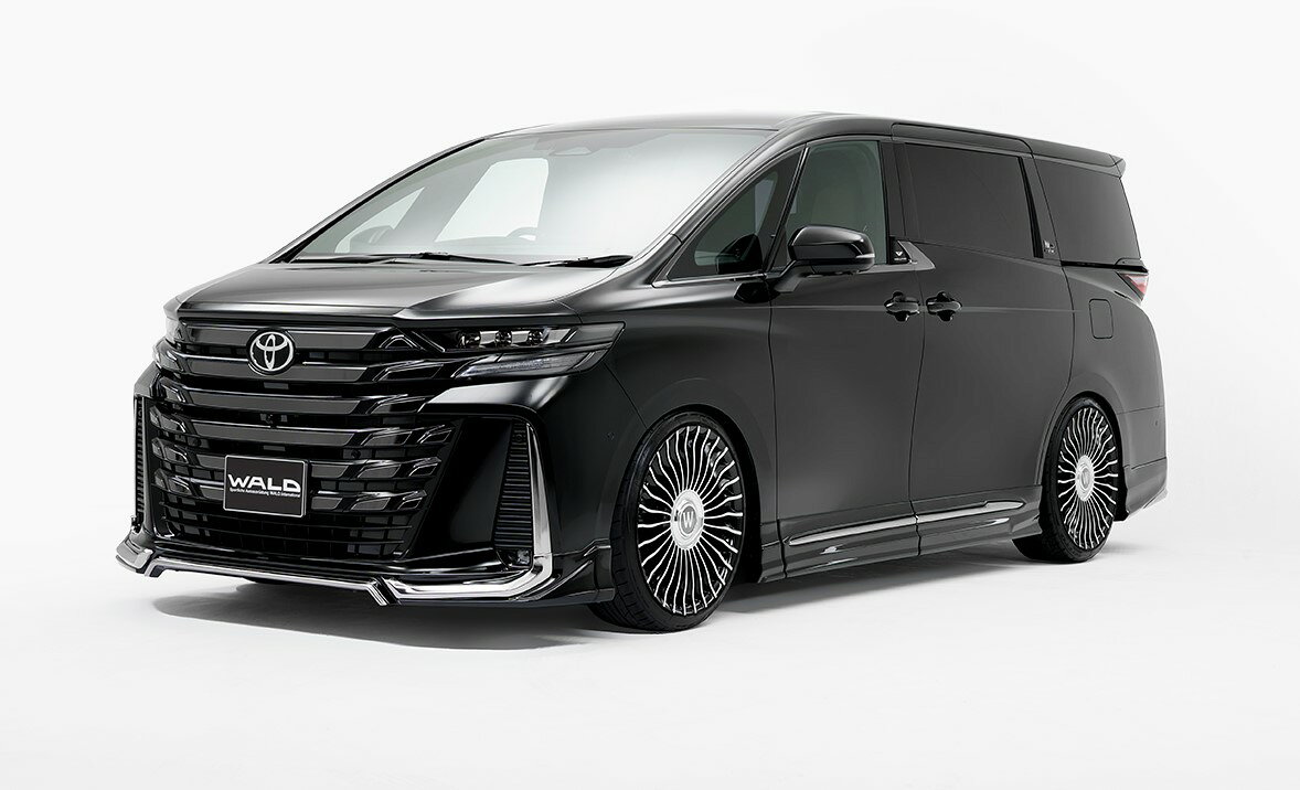 【メーカー名】WALD/ヴァルド【適合車種】トヨタ　ヴェルファイア【年式/型式】R5.6〜 ※MC、FMCまで/TAHA40W / 45W/【商品名】3Pキット (F, S, R)【セット内容】スモークメッキガーニッシュ付属【塗装/未塗装】-【カラー】-【素材】ABS製【特記事項】受注生産の為、ご注文後のキャンセルはお受け致し兼ねます【注意】こちらの商品は個人のお客様でもご注文は可能ですが、法人様住所のみお届け可能です。配送先入力欄より法人様の『住所・屋号・担当者・電話番号(固定電話のみ)』をご指定ください。【定価】547800円【納期】納期はメーカーの在庫や生産状況によって異なりますのでトラブル防止の為、必ず事前にお問い合わせ下さい。【送料/配送】■この商品の基本送料(本州、四国、九州)は【 送料無料 】となります。■北海道送料は【 8800円 】となります。(※北海道送料が掛る場合、会計時に自動計算されませんのでご注意ください。)※沖縄県/離島は別途お見積りさせて頂きますので、ご注文前に必ず送料の確認をお願いします。