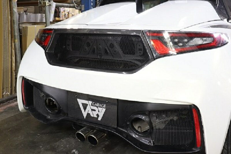 ガレージベリー S660 JW5 リアセンターダクト 平織りクリアゲルコート 未塗装 660-041 GARAGE VARY