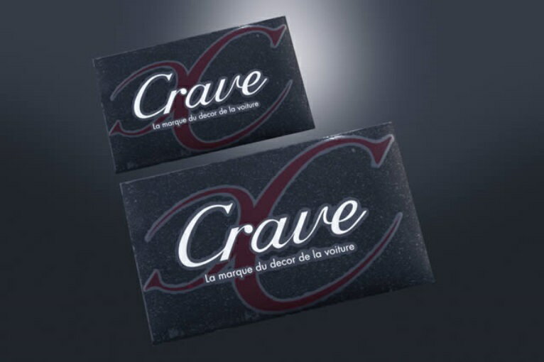 Crave アクア NHP10 前期 Craveデザインステッカー L (Front 340×195mm) クレイブ