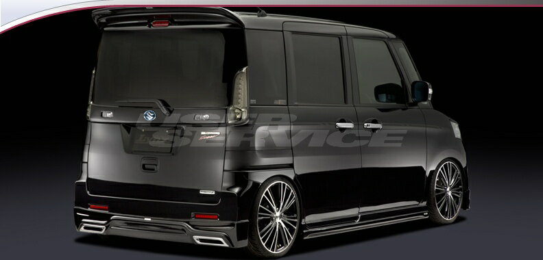 シルクブレイズ スペーシアカスタム MK32S リアハーフスポイラー 未塗装 LYNX-MK32-RS SilkBlaze LYNX ..