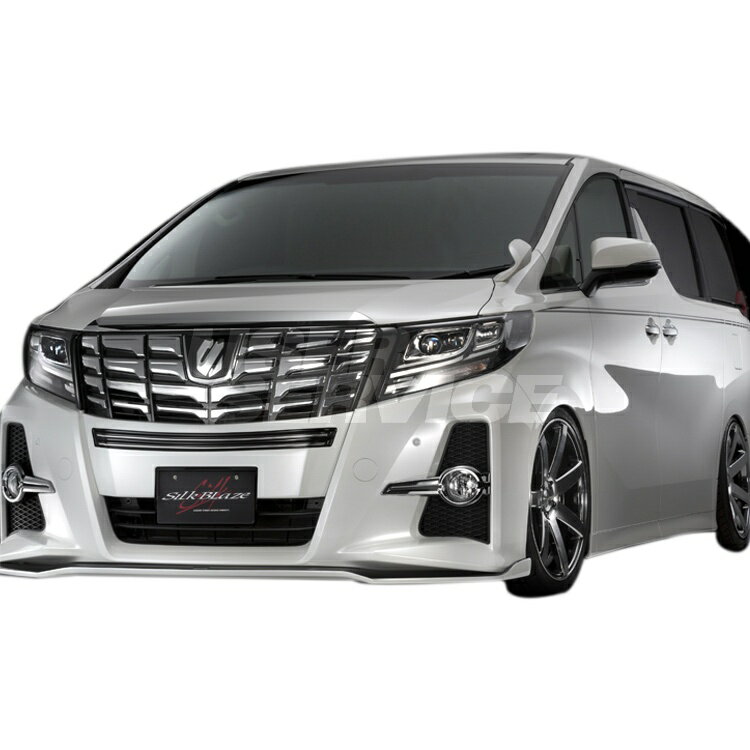 シルクブレイズ アルファード 30系 フロントバンパーカバー 標準用 未塗装 TSR30AL-BC silkblaze MINIBAN FRONT LIP SERIES ミニバンフロントリップシリーズ