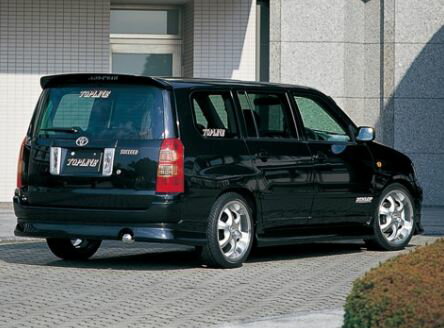 トップライン サクシード NCP51 NCP55 NCP58 NCP59 前期 リアハーフスポイラー 未塗装 TOP LINE RISE ライズ