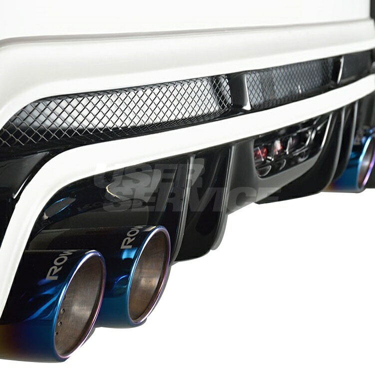 ロウェン プリウスα ZVW40 ZVW41 後期 PREMIUM01S両側4本出し RR/Type-1 テールスライドあり オールステンレス(SUS304) 1T005Z02 ROWEN ECO-SPO edition ECO-SPOエディション