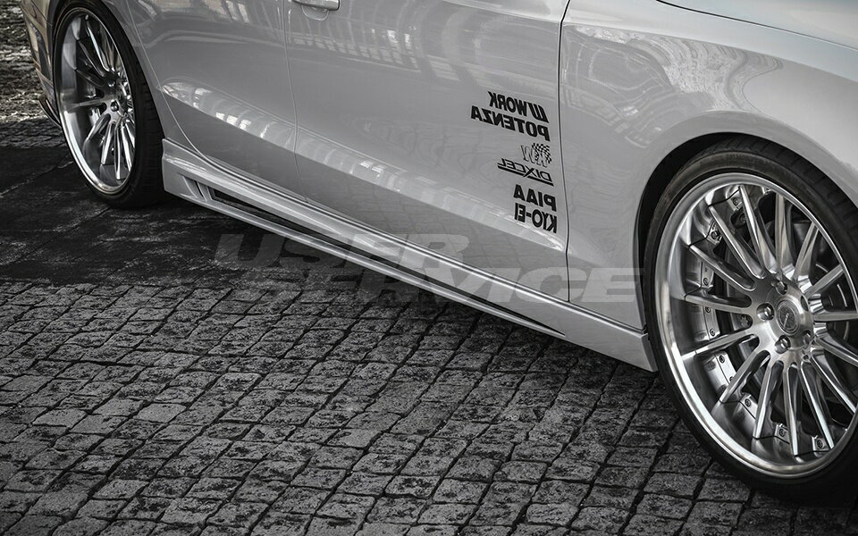 ロウェン A5 スポーツバック DBA-8TCDN サイドステップ facelift Bumper type FRP 未塗装 1A003J00 ROWEN PREMIUM edition プレミアムエディション