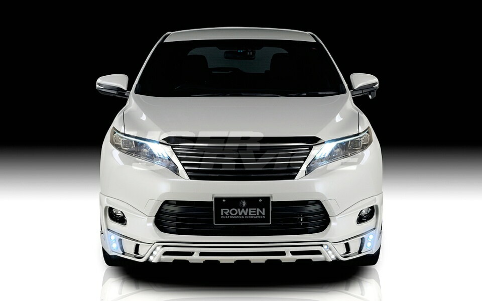 ROWEN ロウェン ハリアー 60系 DAA-AVU65 DBA-ZSU60W 65W 前期 フロントハーフスポイラー withLED　STOPLAMP 塗り分け塗装済 SVプレミアムエディション SV PREMIUM Edition トミーカイラ 1T017A00##