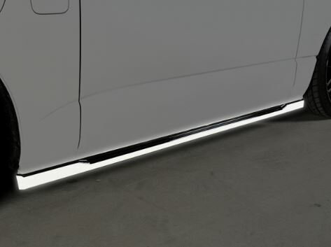 乐天商城 - ロウェン ハイエース 200系 KDH20# TRH20# 1型 2型 3型 4型 前期 サイドステップ ABS 塗り分け塗装済 1T019J00## PREMIUM Edtion プレミアムエディション ROWEN 配送先条件有り