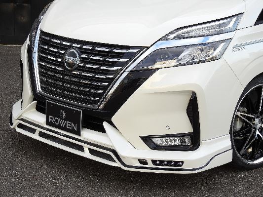 ロウェン セレナ C27 フロントスポイラー FRP 塗り分け塗装 1N006A00## ROWEN