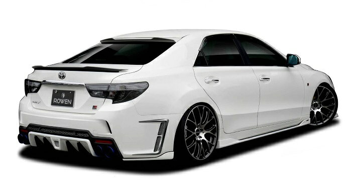 【メーカー名】ROWEN/ロウェン【適合車種】トヨタ　マークX GRスポーツ【年式/型式】2012.08〜2016.11 / 2017.09〜2019.12/GRX130 133/G's GRスポーツ【商品名】リヤサイドスポイラー【セット内容】-【塗装/未塗装】塗り分け塗装【カラー】●塗装色：ホワイトパールクリスタルシャイン（062）/ブラック（202）/プレシャスブラックパール（219）/シルバーメタリック（1F7）/ダークレッドマイカメタリック（3Q3）/アイスチタニウムマイカメタリック（1H4）●塗り分け塗装対応色：ブラック（202）/マットブラック/ガンメタリック（1E3）/シャンパンゴールド（4T1）【素材】FRP【特記事項】画像の車両はイメージになります。【注意】配送先が法人様の場合表示の送料でご購入頂けます。配送先入力欄より法人『住所・屋号・担当者・電話番号(固定電話のみ)』をご指定ください。※個人宅住所へ発送の場合、追加送料が発生致しますのでご注意下さい。1T010P20##【定価】92400円【納期】納期はメーカーの在庫や生産状況によって異なりますのでトラブル防止の為、必ず事前にお問い合わせ下さい。【送料/配送】■この商品の基本送料(本州、四国、九州)は【 送料無料 】となります。■北海道送料は【 1100円 】となります。(※北海道送料が掛る場合、会計時に自動計算されませんのでご注意ください。)※沖縄県/離島は別途お見積りさせて頂きますので、ご注文前に必ず送料の確認をお願いします。