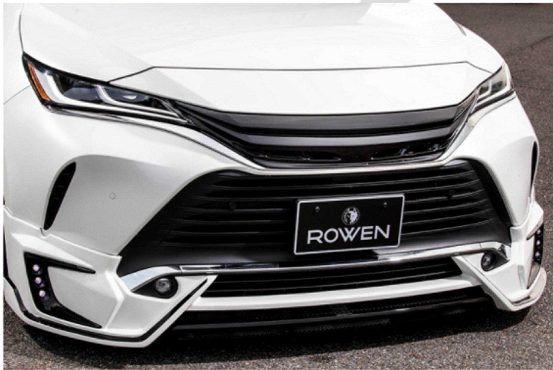 ロウェン ハリアー 80系 MXUA AXUH マークレスグリル 未塗装 1T043C00 ROWEN