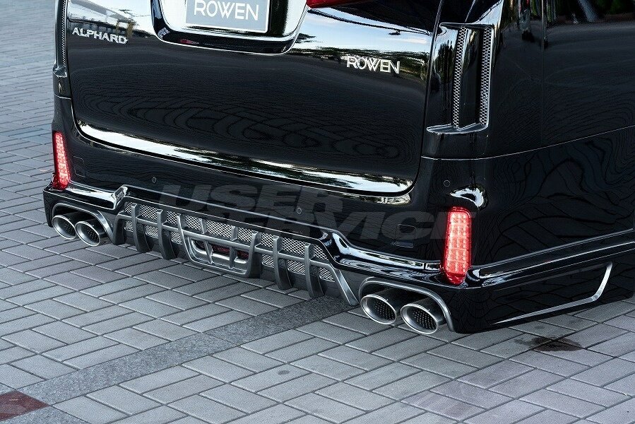 ROWEN ロウェン アルファード 30系 AGH3#W GGH3#W AYH30W 後期 Sグレード リヤハーフスポイラー FRP 単色塗装済 ジャパンプレミアム JAPAN PREMIUM トミーカイラ 1T018P01#