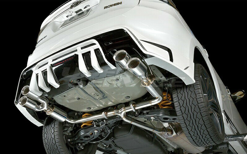 ロウェン ハリアー 60系 AVU65 ZSU60W ZSU65W ASU60W ASU65W 後期 PREMIUM01S TURBO用 チタンテール SUS304 オールステンレス 1T029Z01-T ROWEN SV PREMIUM Edition SVプレミアムエディション
