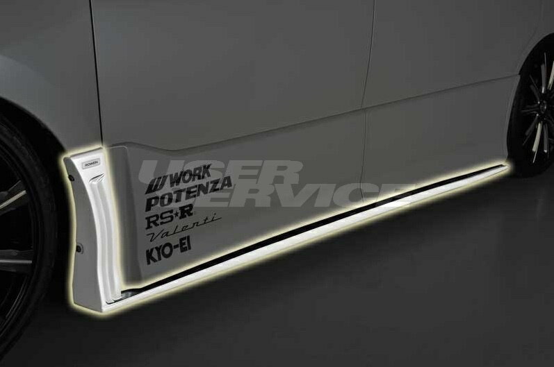 ROWEN ロウェン ヴォクシー ZRR80 ZRR85 後期 ZSグレード サイドステップ 塗り分け塗装済 プレミアムエディション PREMIUM Edtion トミーカイラ 1T013J00##