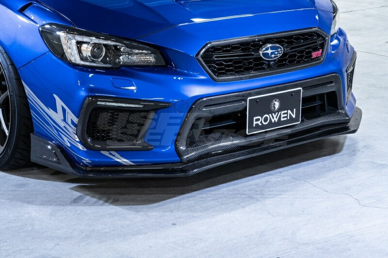 ロウェン WRX STI DBA-VAB 後期 ロアグリルエクステンション Wet Carbon クリア塗装済 1S010E21 ROWEN PREMIUM Edtion プレミアムエディション
