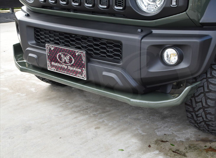 バタフライシステム ジムニー シエラ JB74W フロントフラップスポイラー 付加タイプ FRP 塗装済 Butterfly System GLANZ グランツ