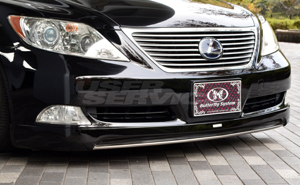 バタフライシステム レクサス 前期 フロントハーフスポイラー 付加タイプ 未塗装 グランツ 個人宅発送追金有